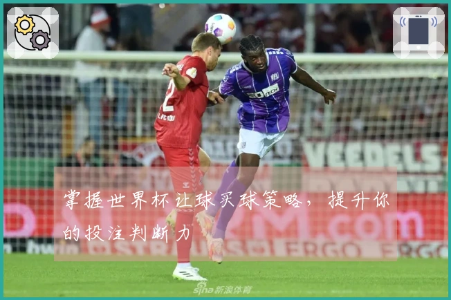 掌握世界杯让球买球策略，提升你的投注判断力