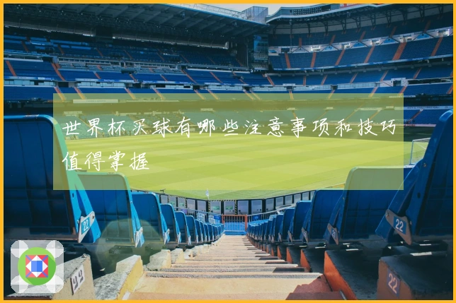 世界杯买球有哪些注意事项和技巧值得掌握